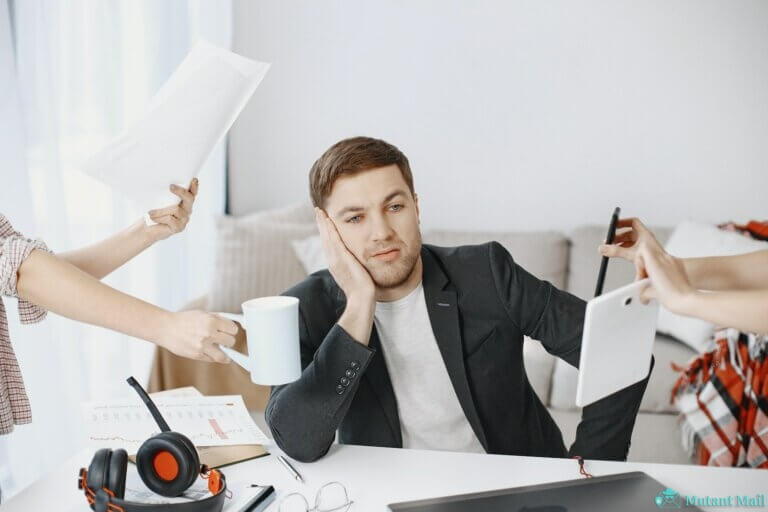 Businessman Experiencing Burnout