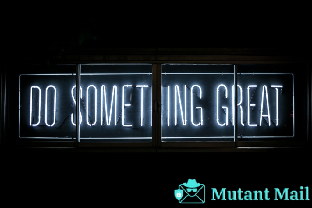 Do Something Great neon sign